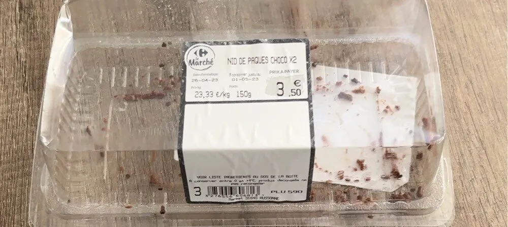 Nid de pâques choco x2