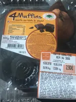 Muffins assortis aux éclats de chocolat