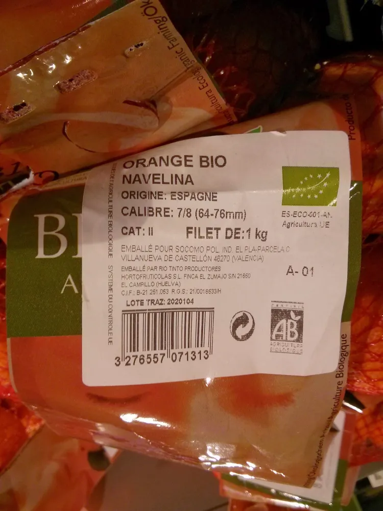 Oranges bio