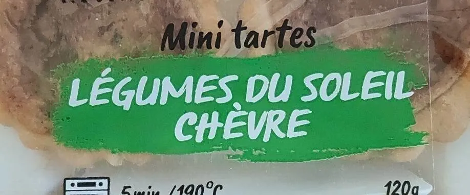 Mini tartes légumes du soleil chèvre