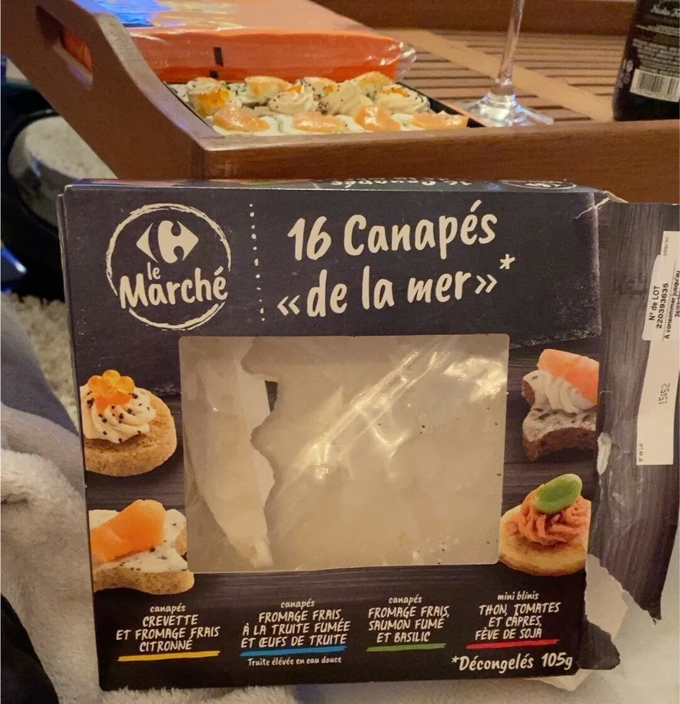 16 Canapés 