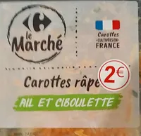 Carottes râpées ail et ciboulette