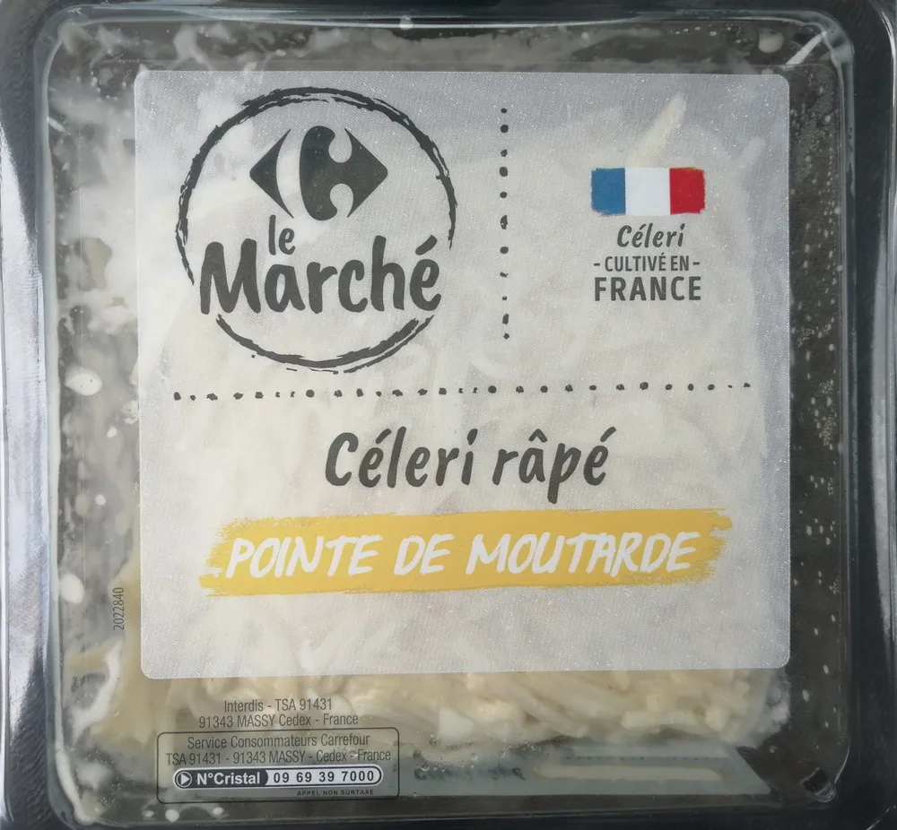 Céleri râpé pointe de moutarde