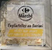 Tagliatelles au surimi Pâtes aux œufs et pointe d'estragon