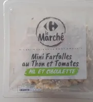 Mini farfalles au thon et tomates Ail et ciboulette
