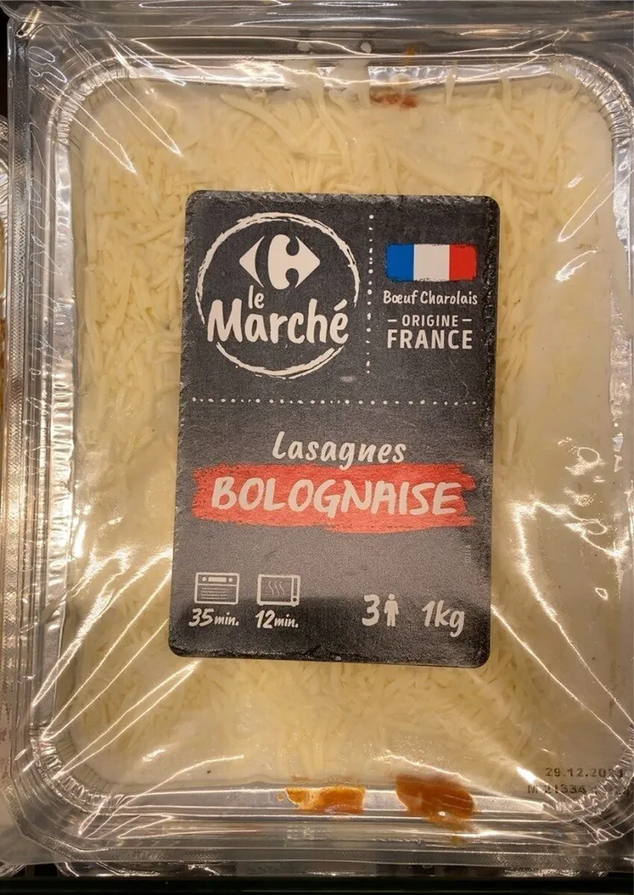 Lasagnes bolognaise