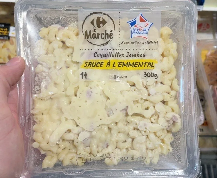 Coquillettes Jambon SAUCE À L'EMMENTAL