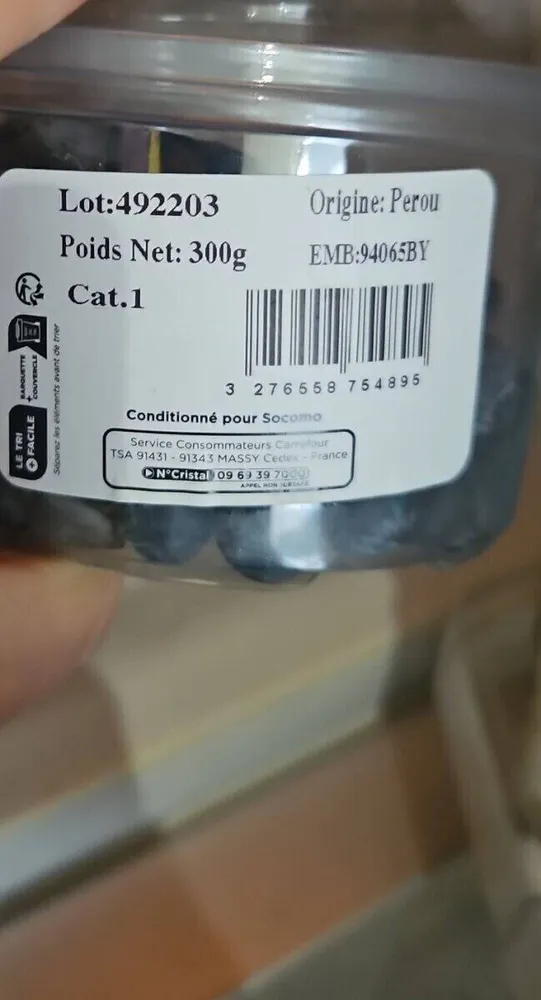 Myrtilles 300g provenance espagne