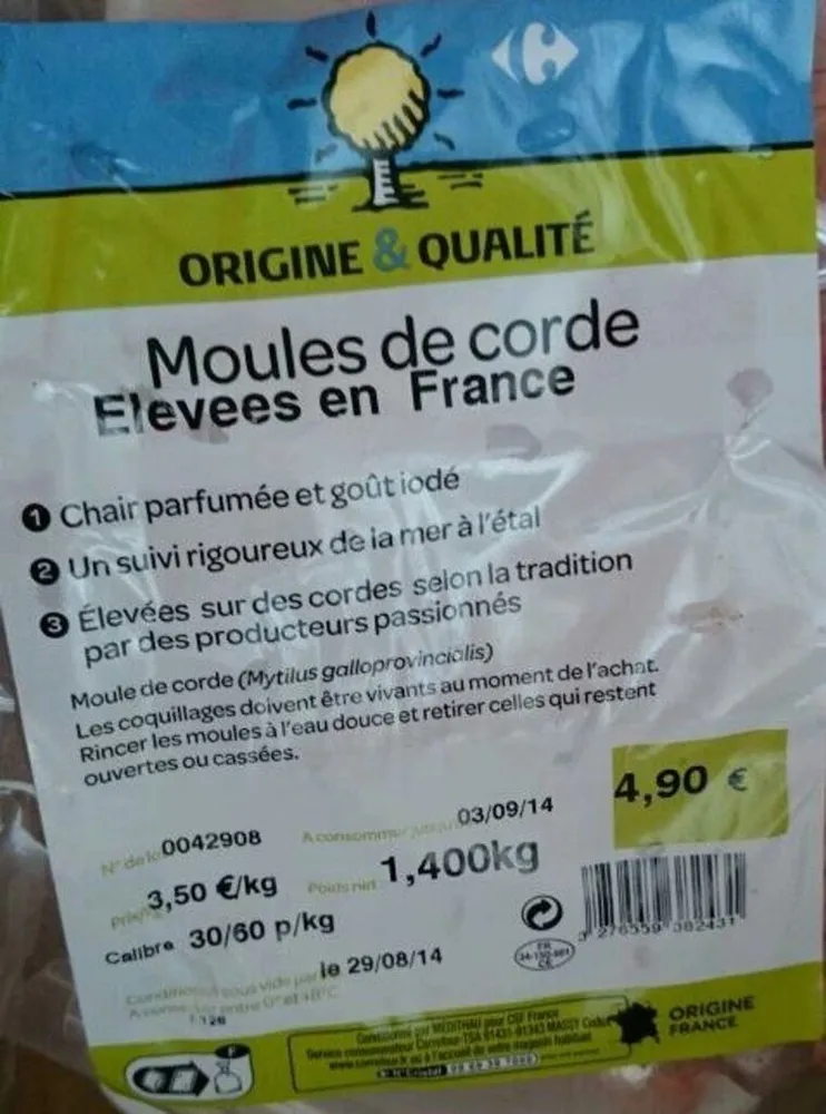 Moules de corde