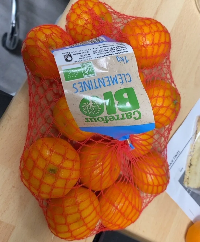 Carrefour bio clémentines