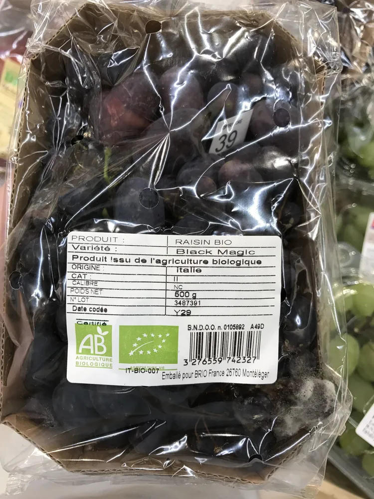 Raisin bio Black Magic