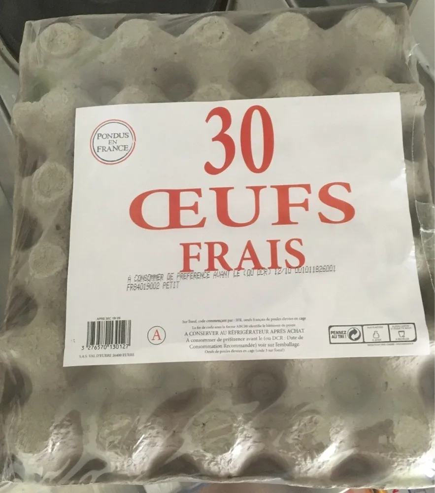 30 Œufs Frais
