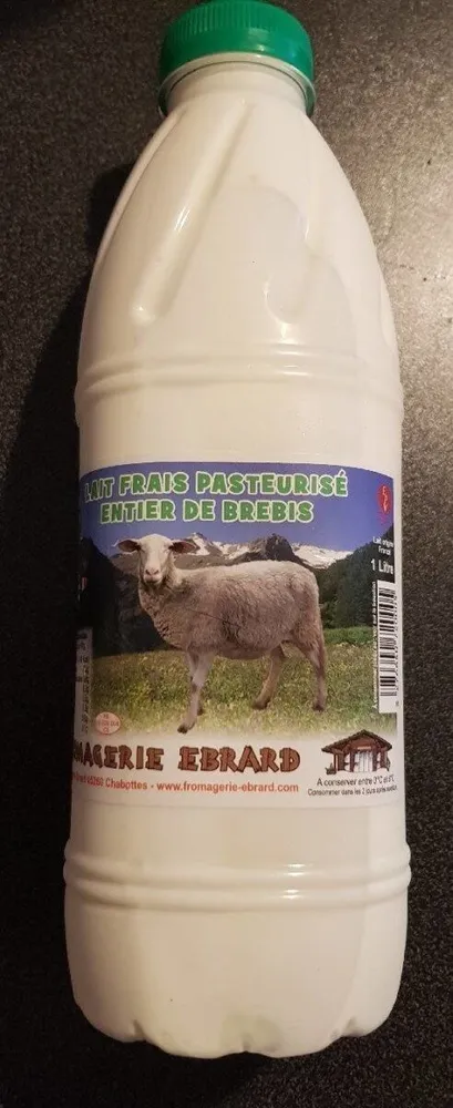 Lait pasteurisé entier de brebis
