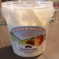 Fromage blanc pommes caramelisees