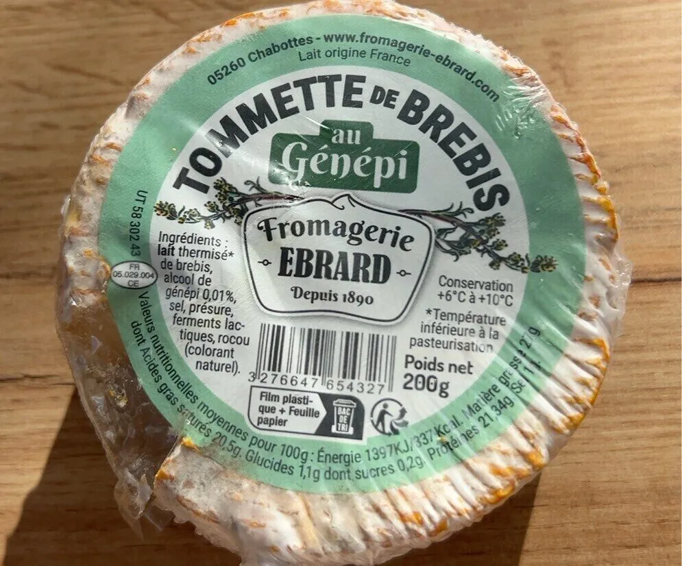 Tommette de brebis au génépi