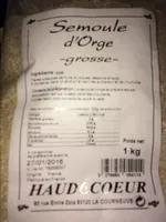 Semoule Orge Grosse 1 Kg,