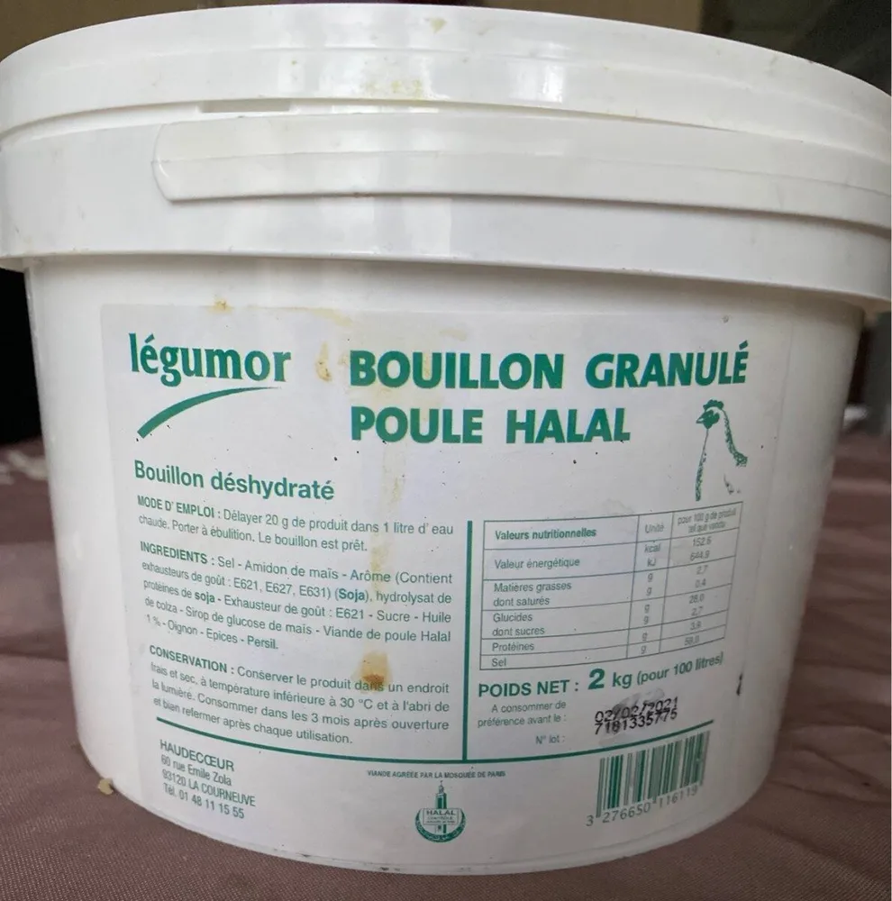 Bouillon Granulé Poule Halal