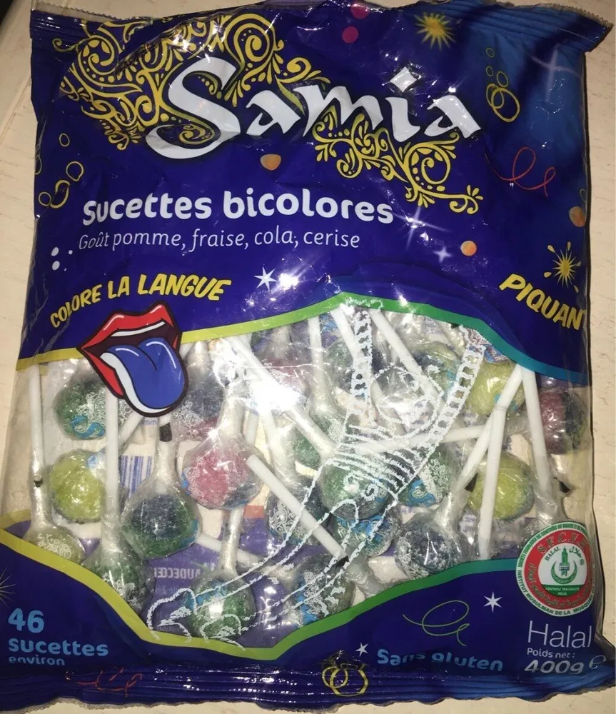 Sucette bcolores HALAL
