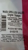 Maïs grillés salés