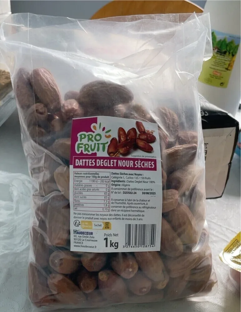 Dattes deglet nour sèche