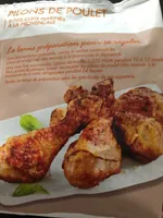 Pilons de poulet rotis cuits marinés à la provençale