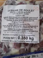 Gésier surgelés