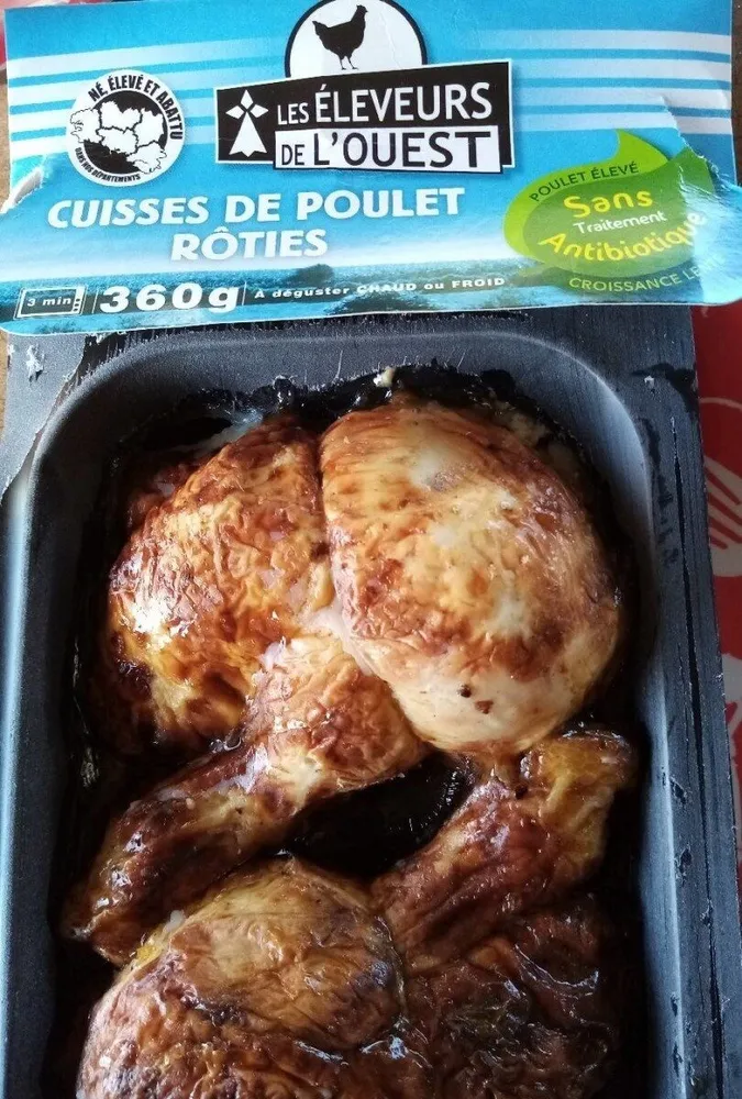 Cuisses de poulet rôties