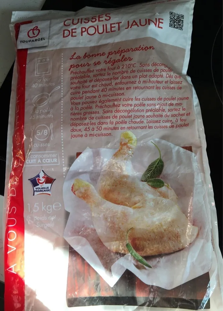 Cuisses de poulet jaune