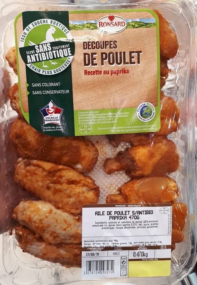 Ailes de poulet au paprika