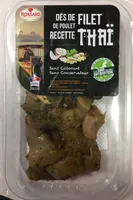 Dés de poulet recette thaï