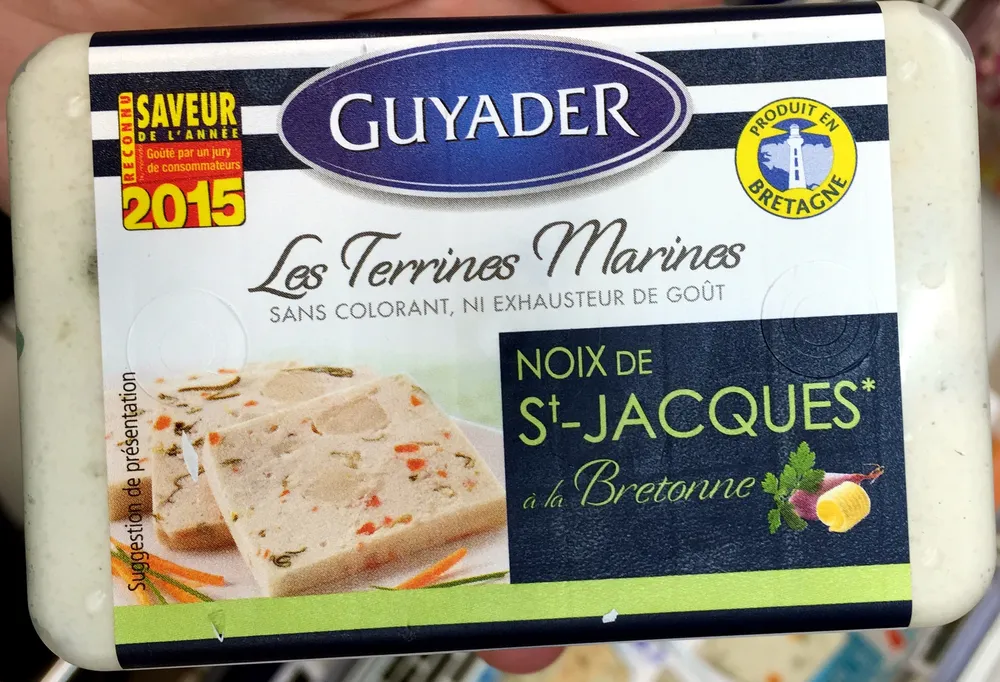 Les Terrines Marines Noix de St-Jacques à la Bretonne