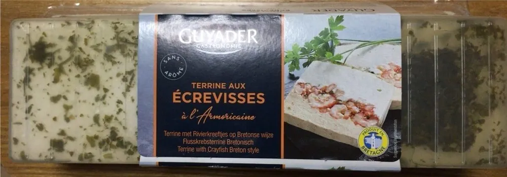 Terrine D'ecrevisse Armoricaine 840 Gr, 1 Pièce