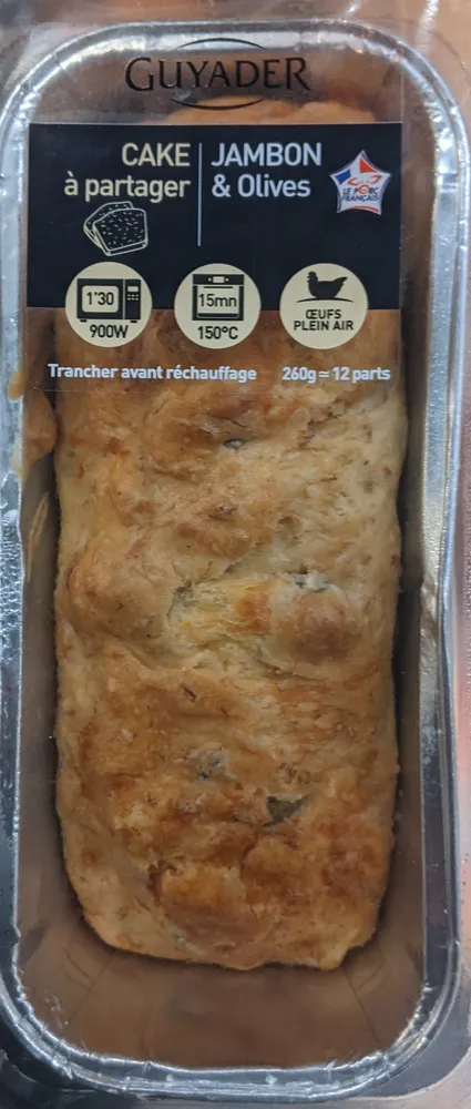 Cake jambon & olives