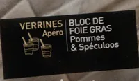 Verrines Apéro Bloc de foie gras Pommes & Spéculoos