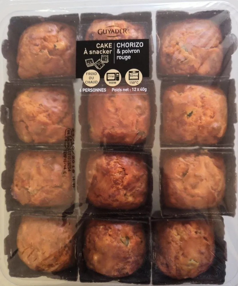 Cake chorizo poivrons 12x40 g