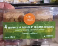 4 Verrines de Saumon et Légumes Fondants