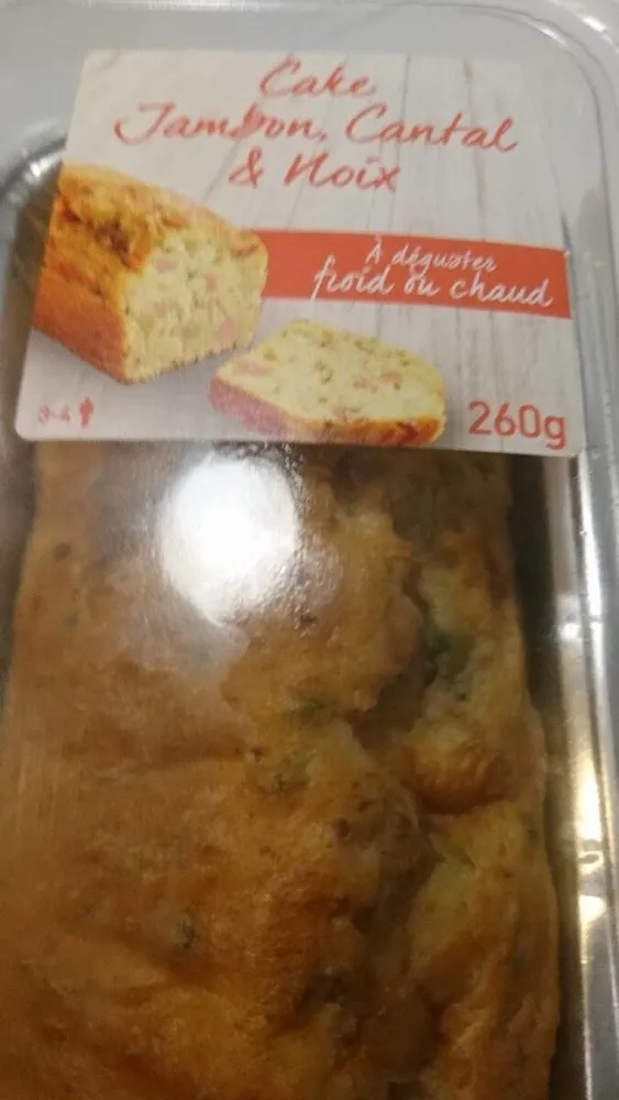 Cake jambon cantal noix