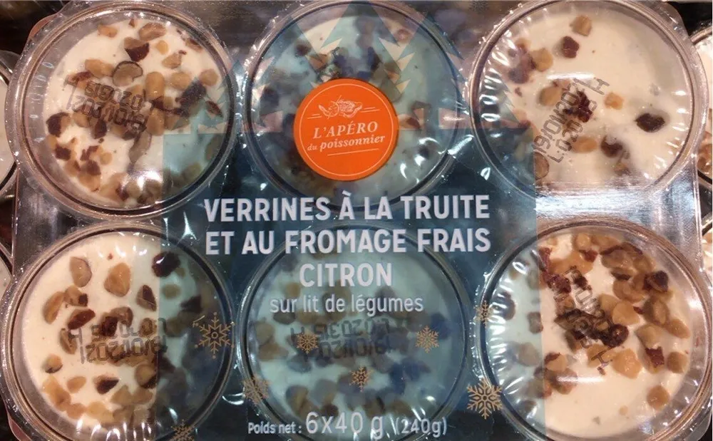 Verrines a la truite fromage frais