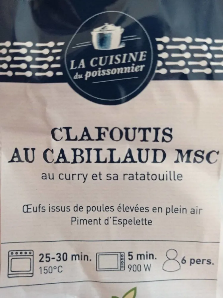 Clafoutis au cabillaud au curry et sa ratatouille
