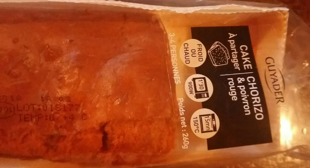 Cake chorizo & poivron rouge