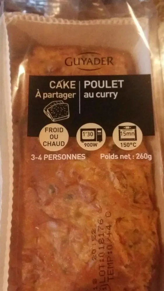 Cake poulet au curry