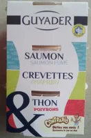 Saumon & Saumon fumé, Crevettes & Gingembre, Thon & Poivrons