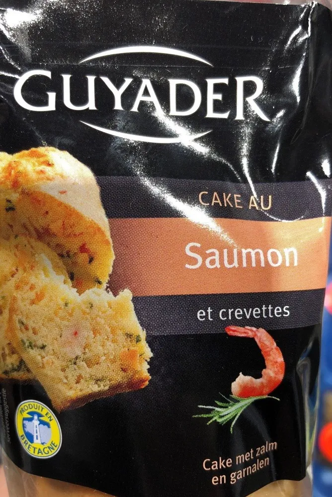 Cake au saumon et crevettes