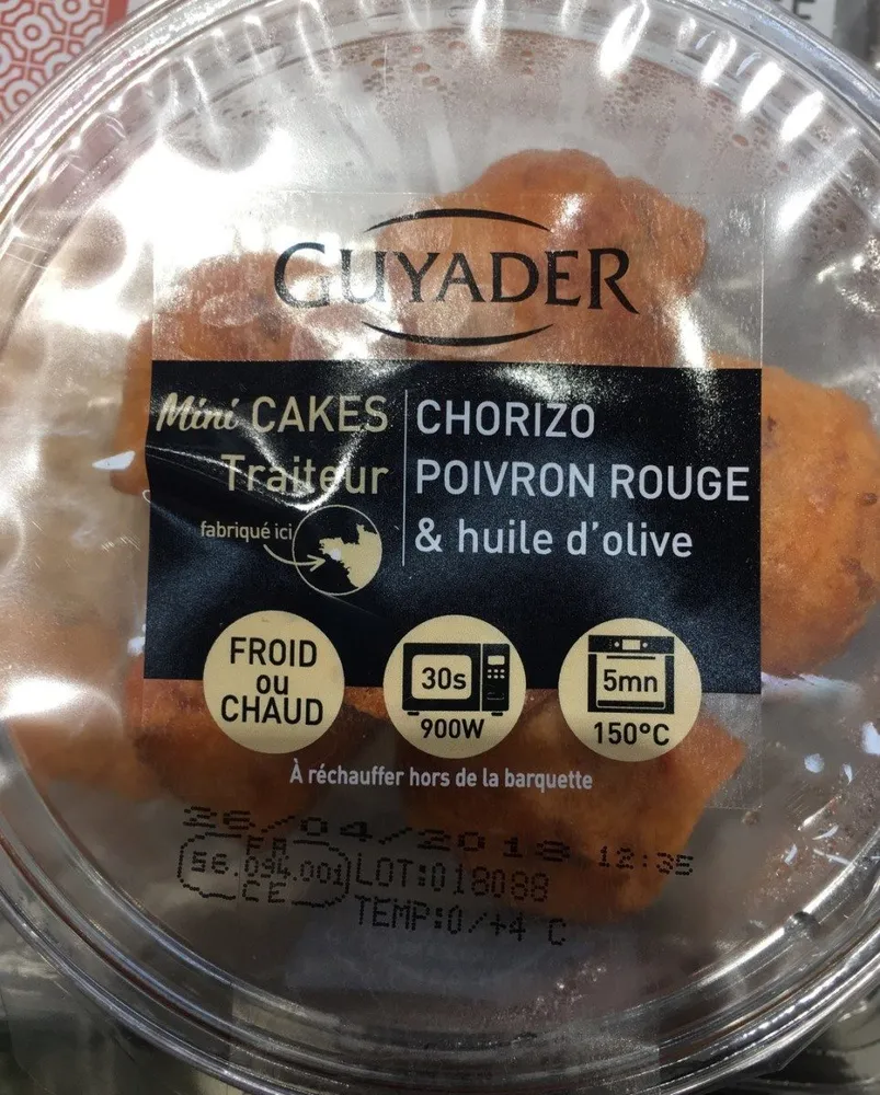 Mini cake chorizo poivron