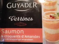 Verrines saumon croquants amandes