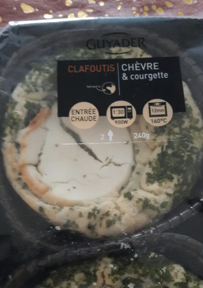 Clafoutis chèvre courgette