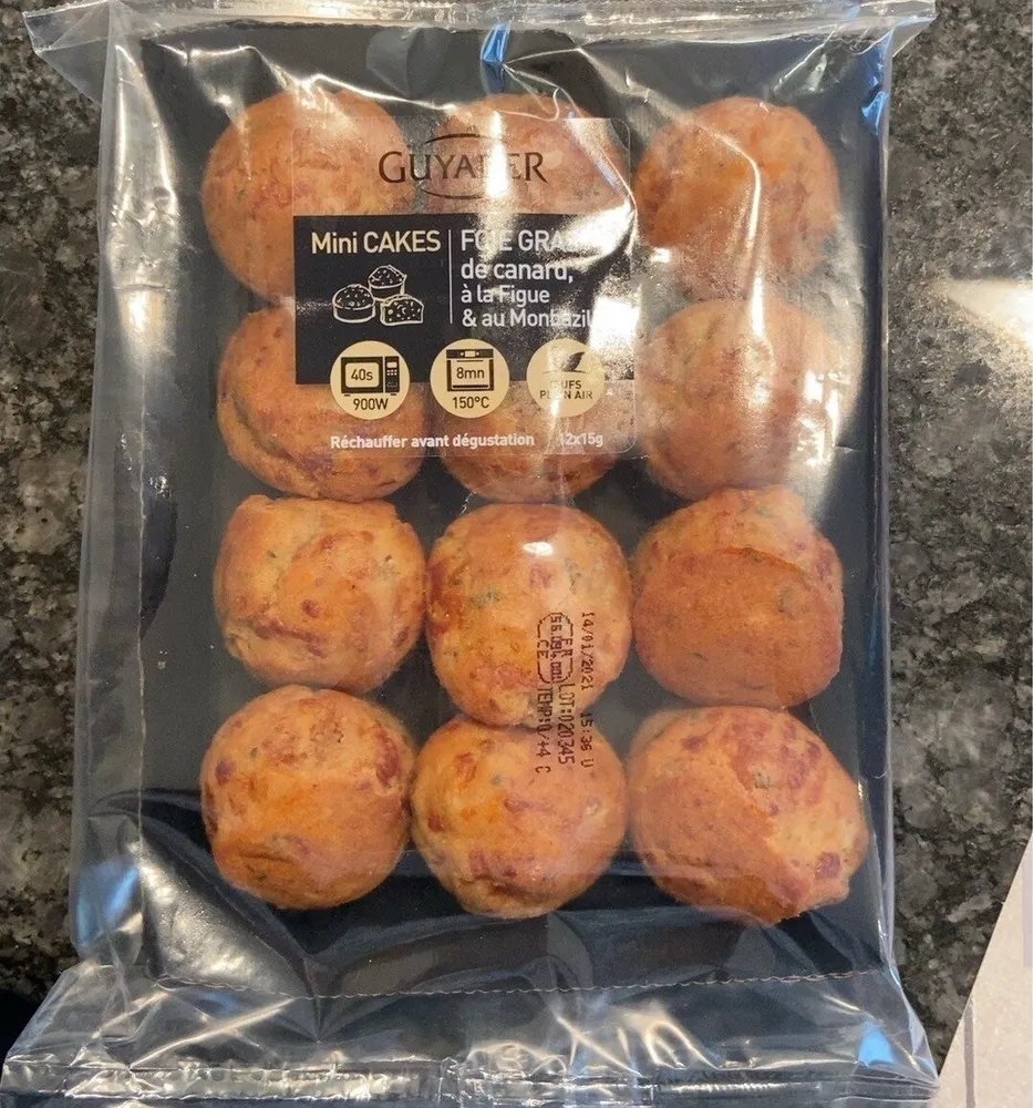 Mini cake foie gras