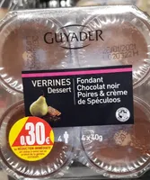 Fondant chocolat noir poires speculoos