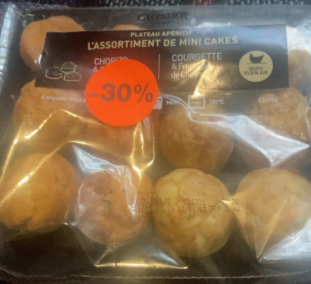 Plateau apéritif L’assortiment de mini cakes