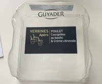 Verrines poulet courgettes